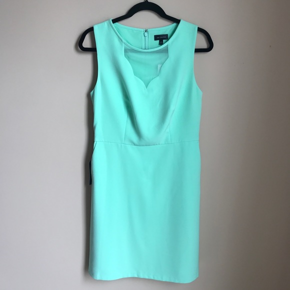 NWT The Limited Mint Scallop Dress - Picture 2 of 9